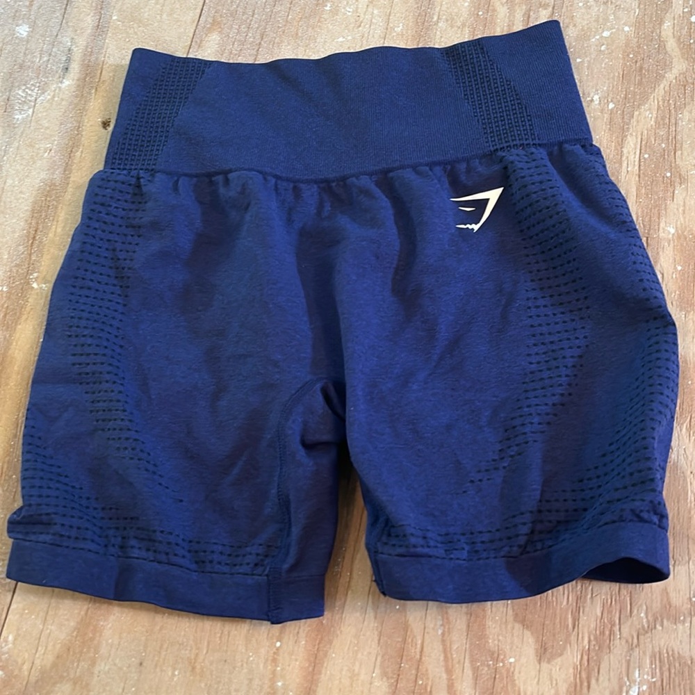 Blue athletic shorts from Gymshark